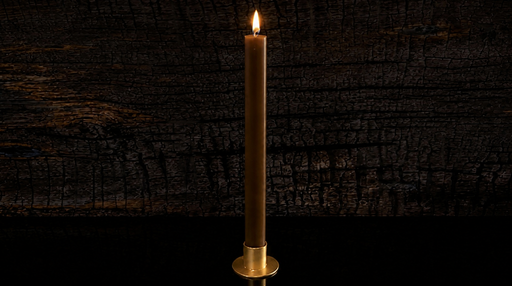 Pure Beeswax Altar Candle | 12" (30.48cm) Tall - Hand-Poured - Luxury Finish