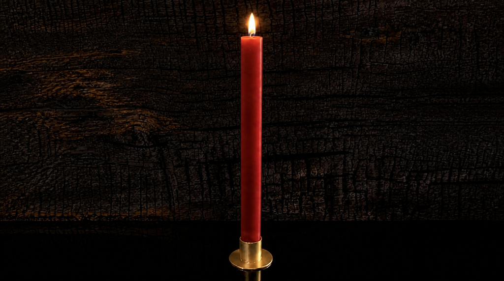 Pure Beeswax Altar Candle | 12" (30.48cm) Tall - Hand-Poured - Luxury Finish