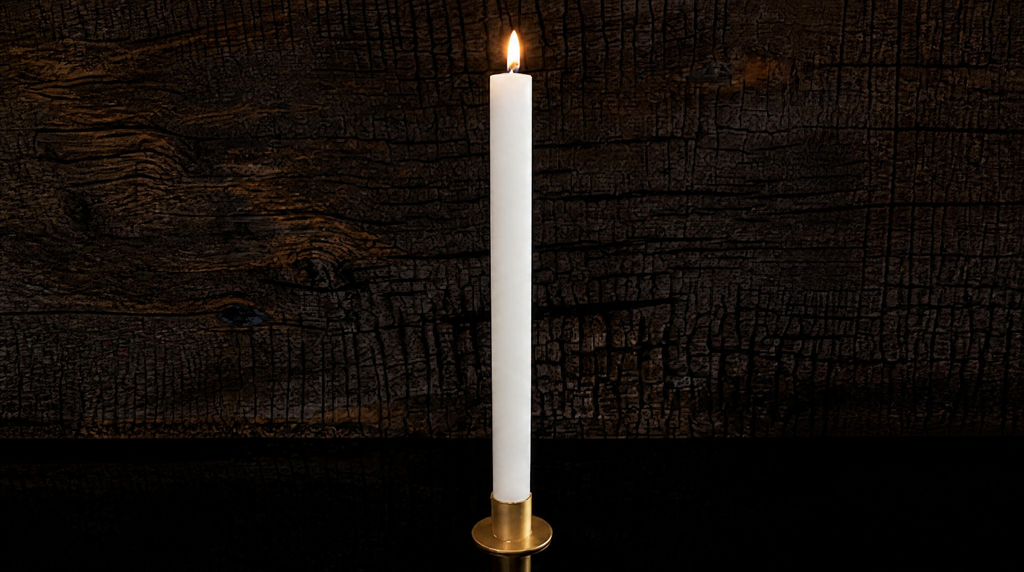 Pure Beeswax Altar Candle | 12" (30.48cm) Tall - Hand-Poured - Luxury Finish