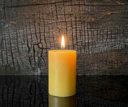 Virgin Beeswax Candles – 100% Pure Raw Hive Wax – Handmade Luxury Pillar Candles for Ritual & Intentional Use