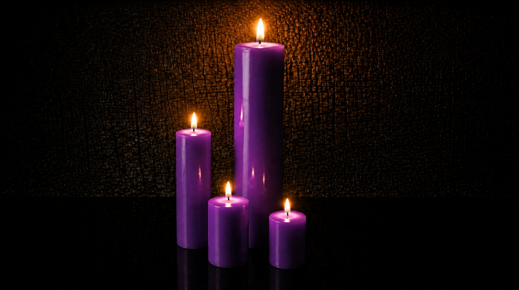 Giant Monument Beeswax Pillar Candle Set