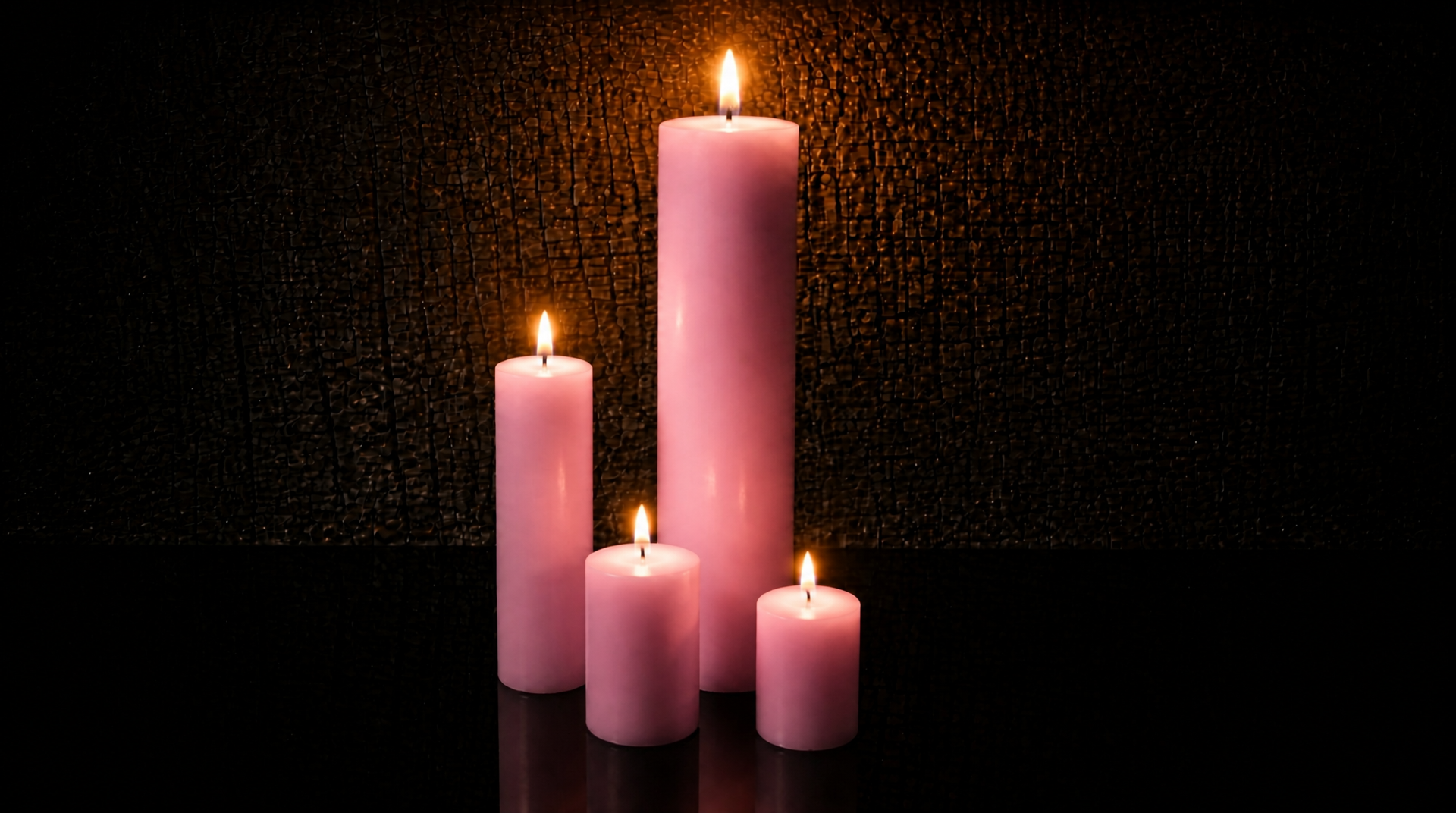 Giant Monument Beeswax Pillar Candle Set