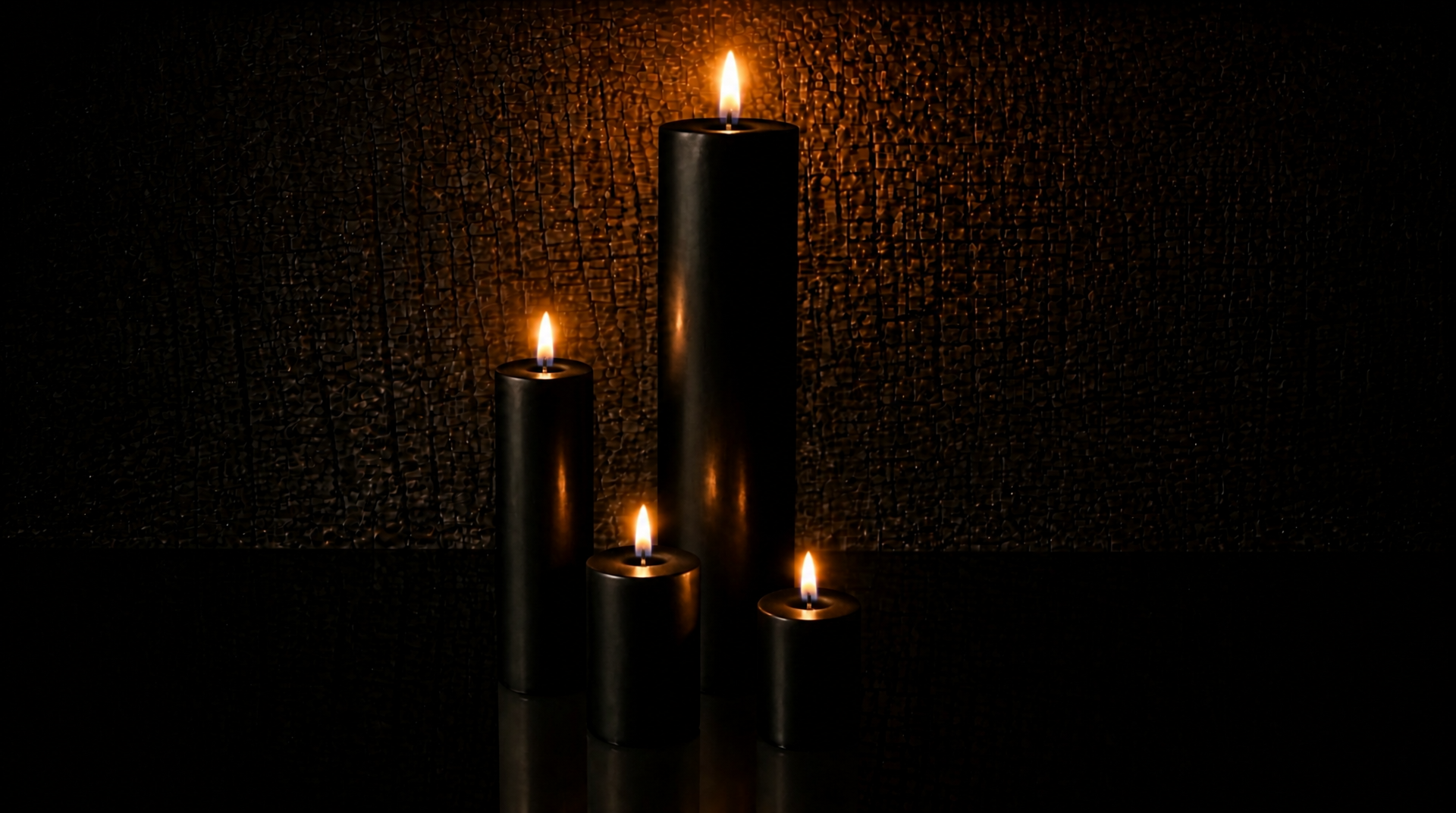 Giant Monument Beeswax Pillar Candle Set