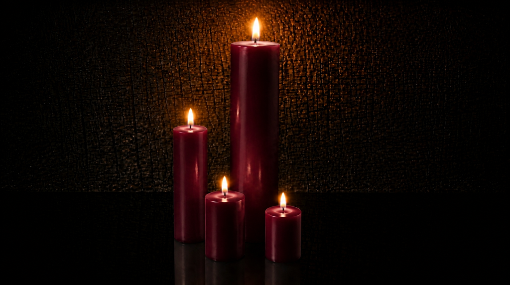 Giant Monument Beeswax Pillar Candle Set