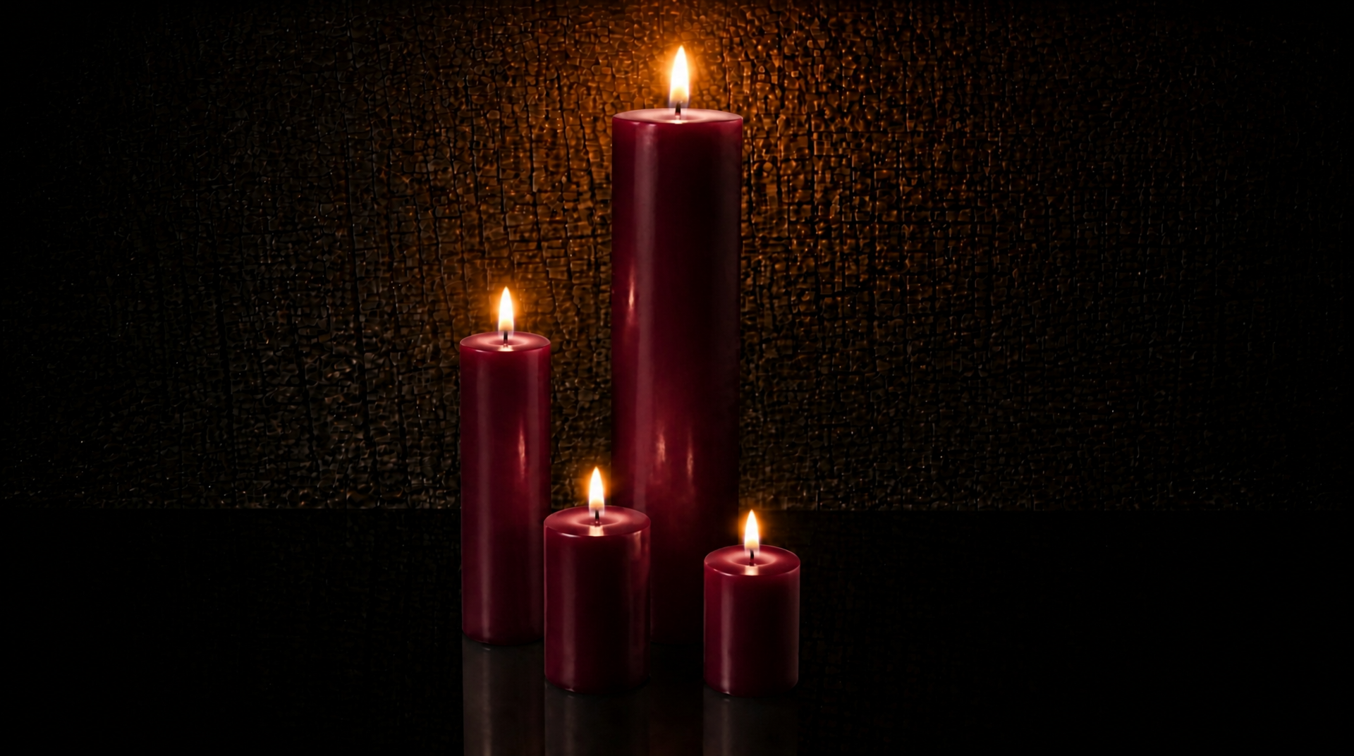 Giant Monument Beeswax Pillar Candle Set