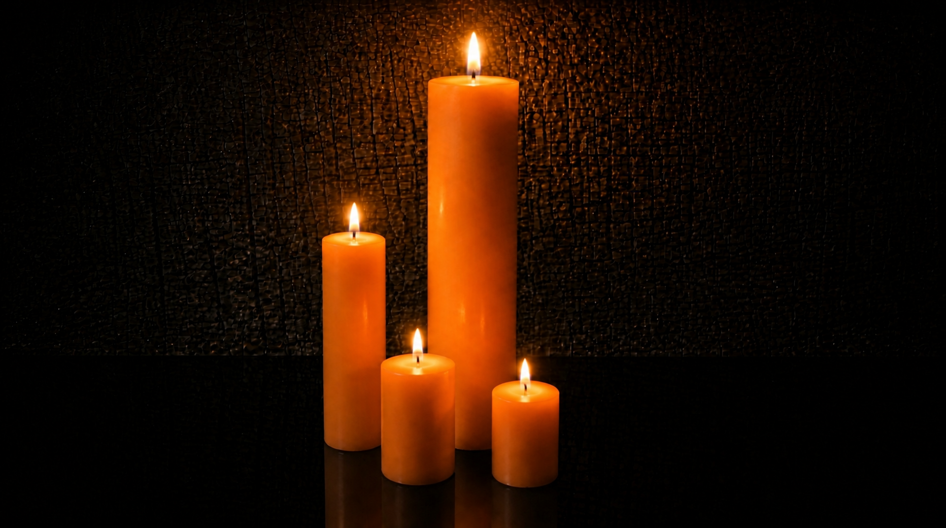 Giant Monument Beeswax Pillar Candle Set