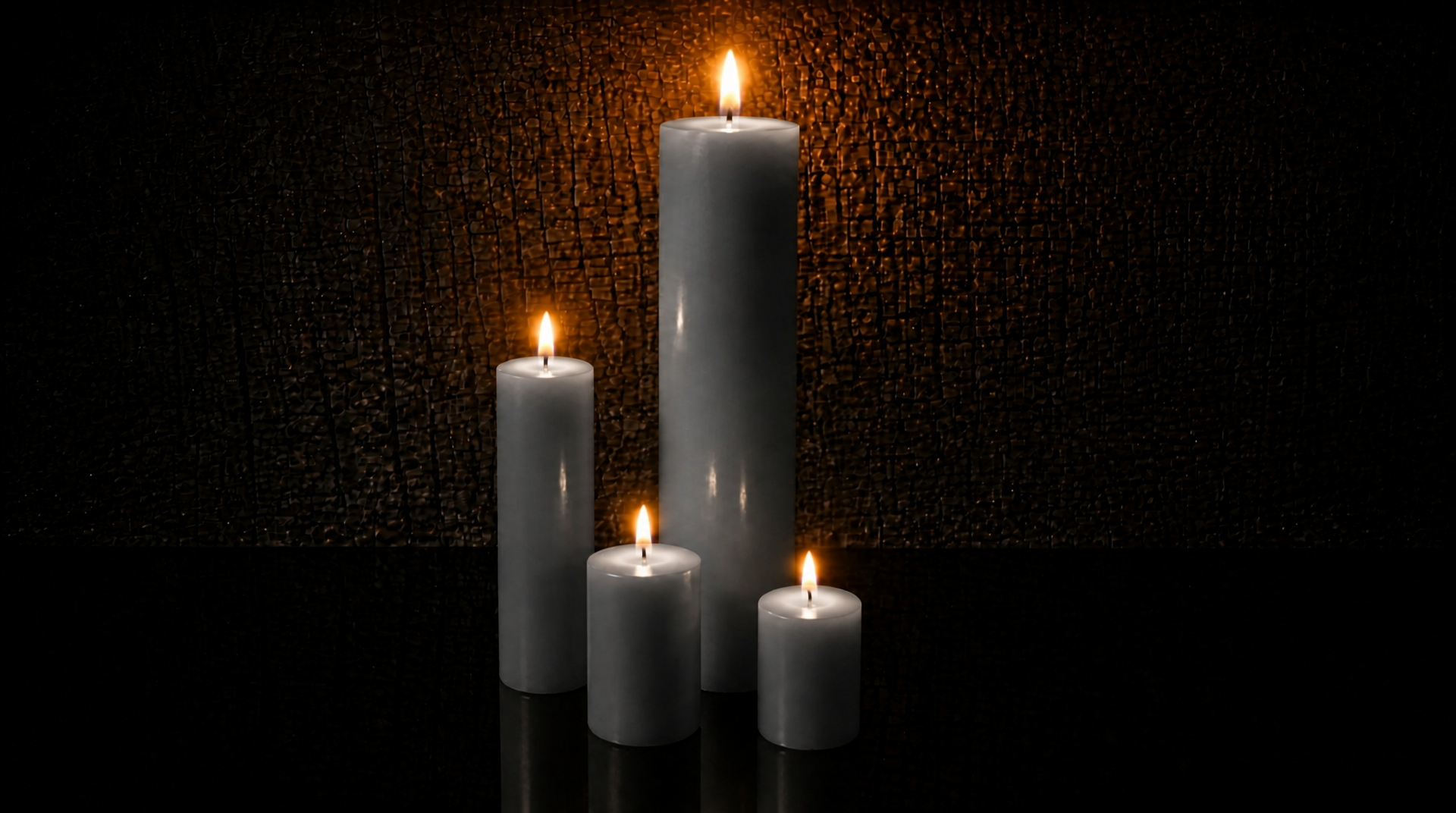 Giant Monument Beeswax Pillar Candle Set