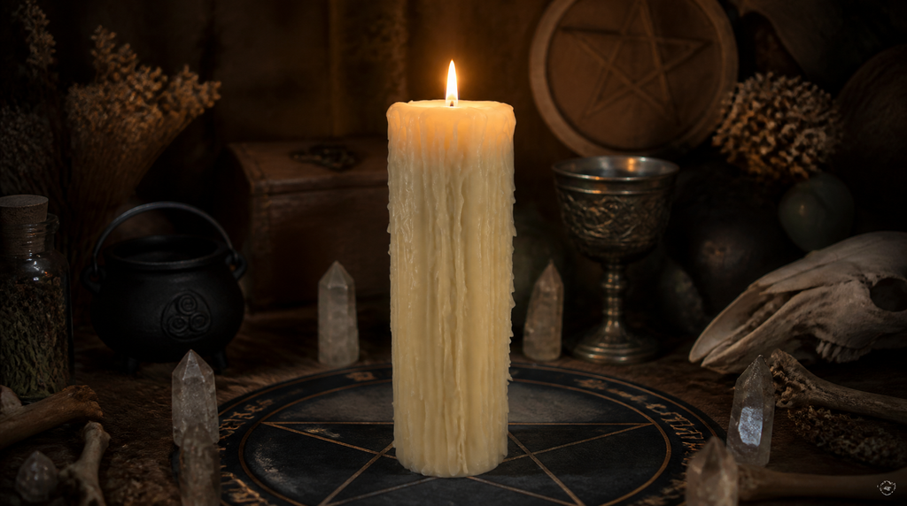 3 x 12 inch - Drippy Pillar Candle | 100% Beeswax