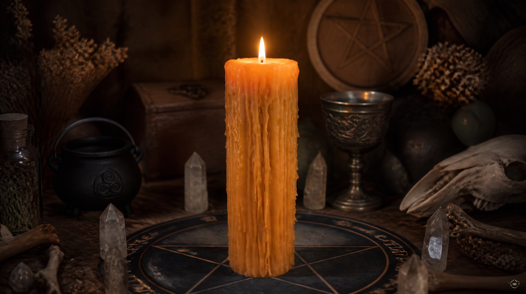 3 x 12 inch - Drippy Pillar Candle | 100% Beeswax