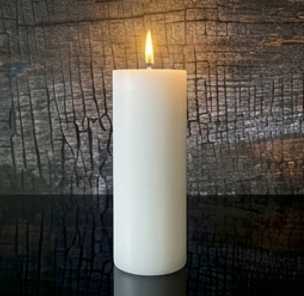 2" Diameter x 6" Tall - Organic Beeswax Pillar Candle – Ritual Altar Candle, Luxury Quality