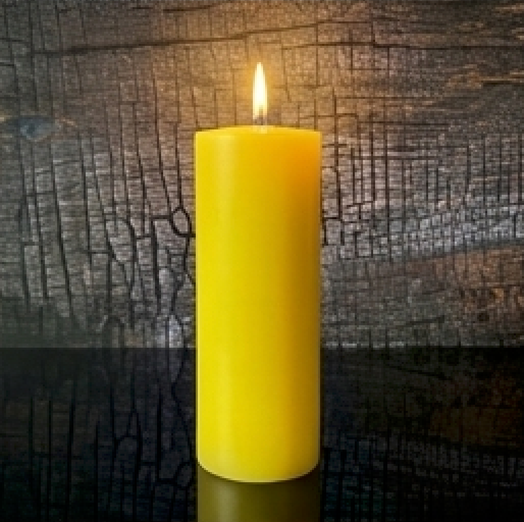 2" Diameter x 6" Tall - Organic Beeswax Pillar Candle – Ritual Altar Candle, Luxury Quality