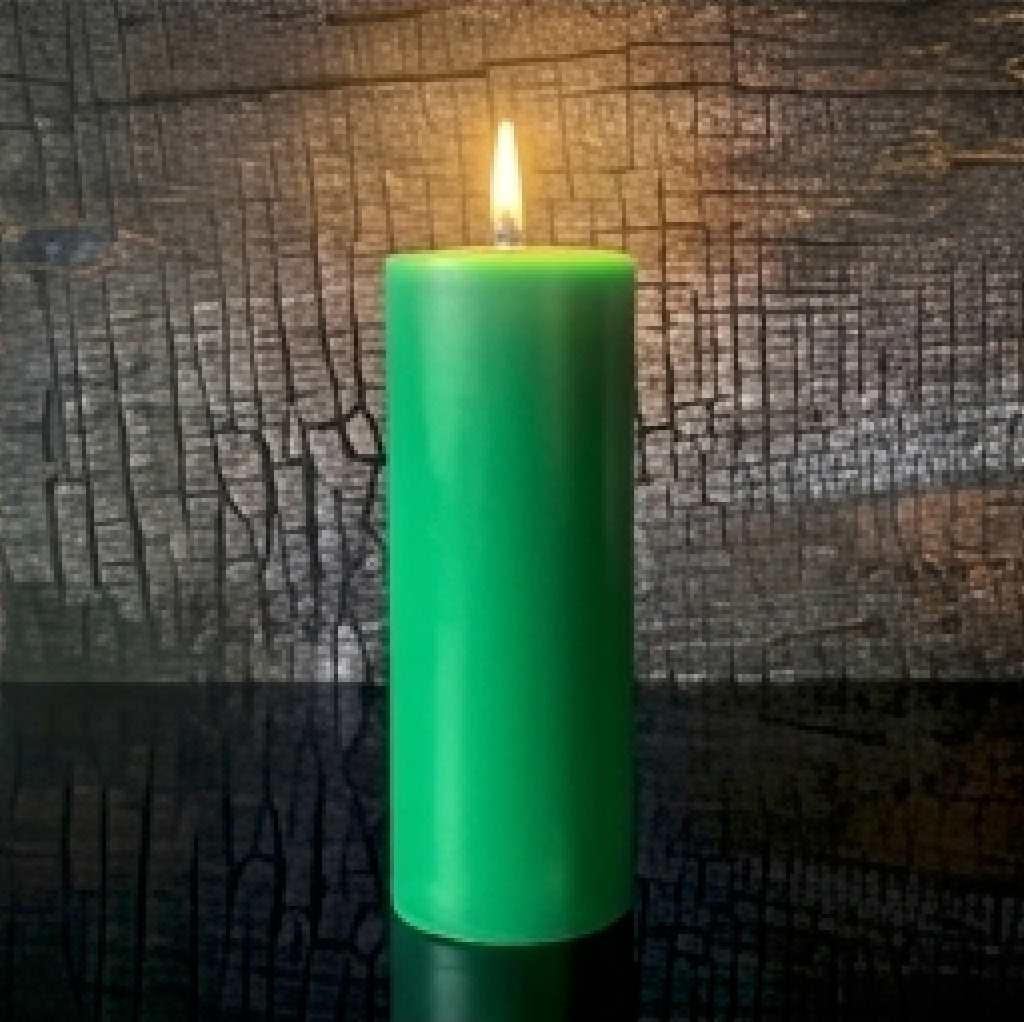 2" Diameter x 6" Tall - Organic Beeswax Pillar Candle – Ritual Altar Candle, Luxury Quality