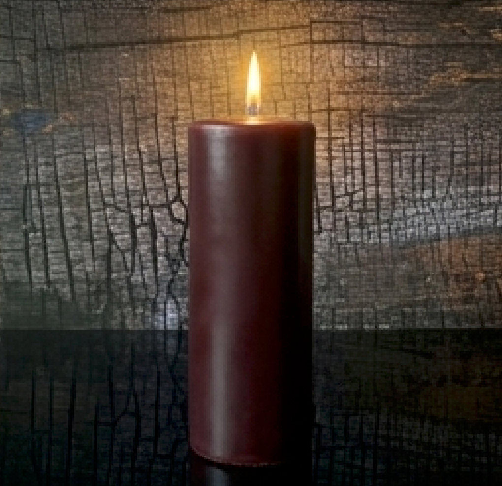 2" Diameter x 6" Tall - Organic Beeswax Pillar Candle – Ritual Altar Candle, Luxury Quality