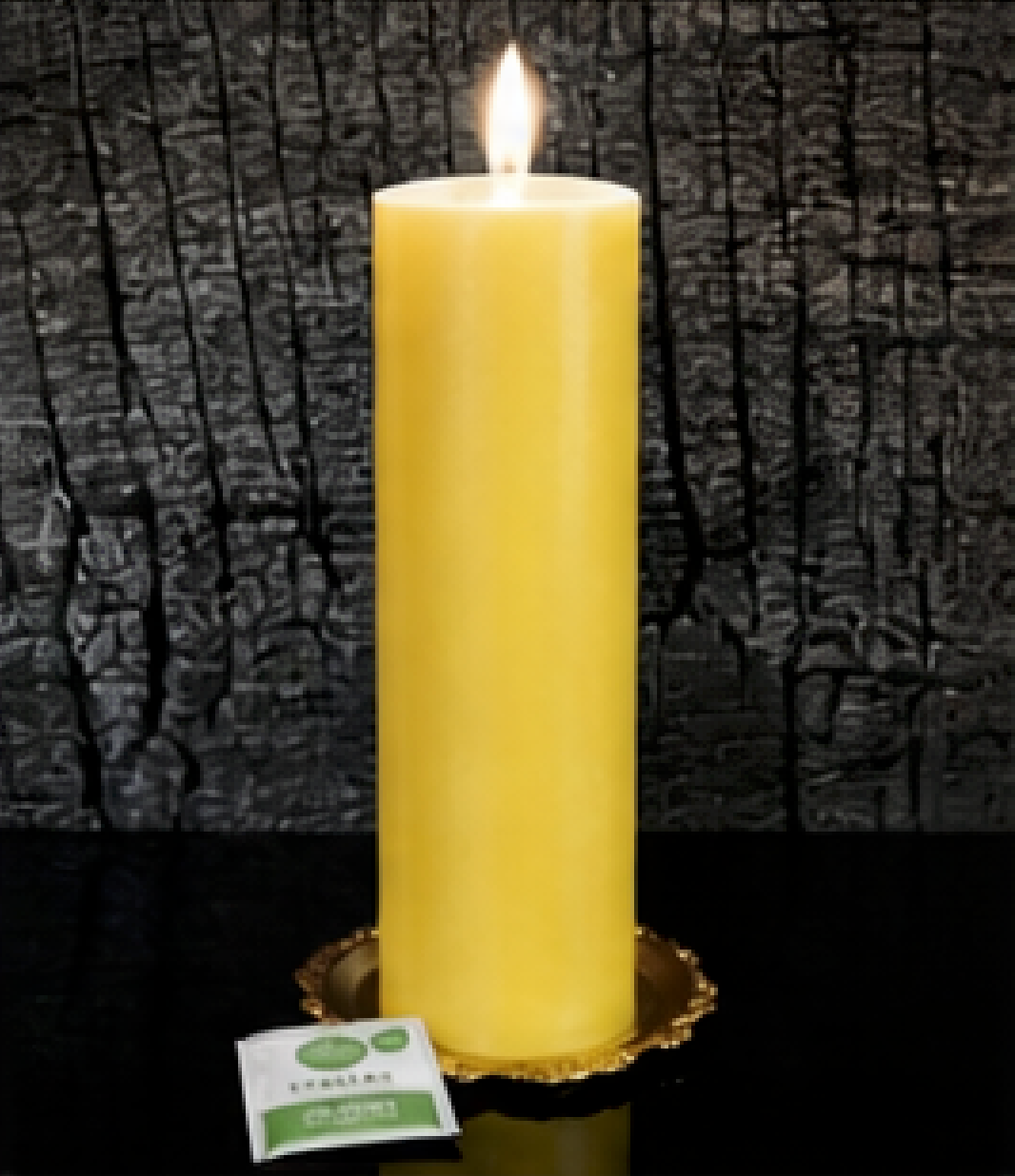 3" Diameter 12” Tall - Organic Beeswax Pillar Candle – Ritual Altar Candle, Luxury Quality, 200 Hour Burn