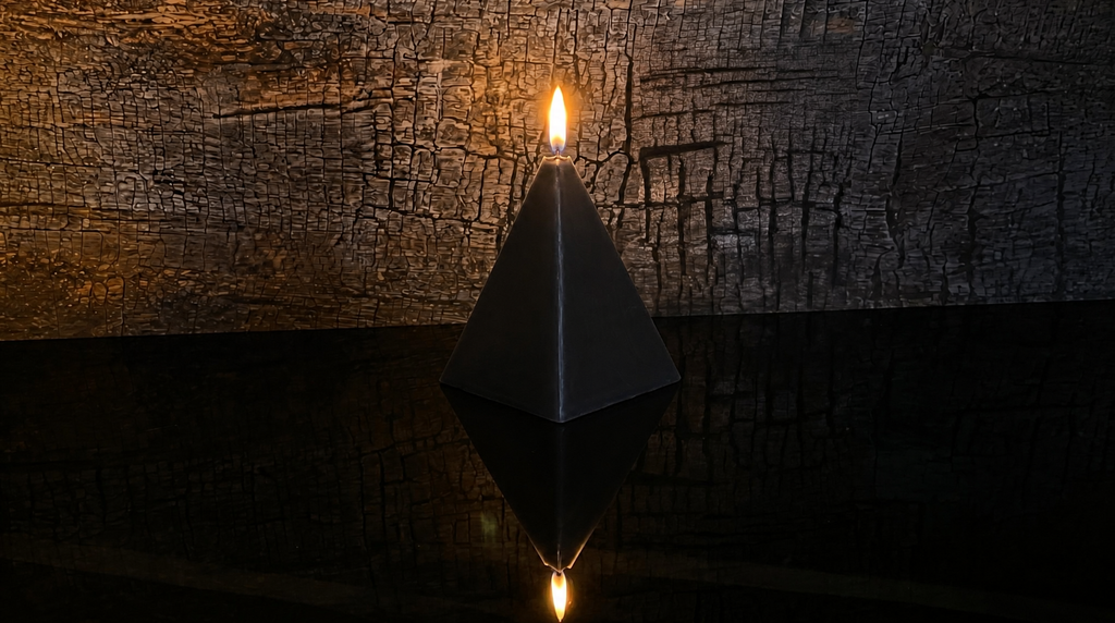 4.5 x 7 inch - Beeswax Pyramid Candle
