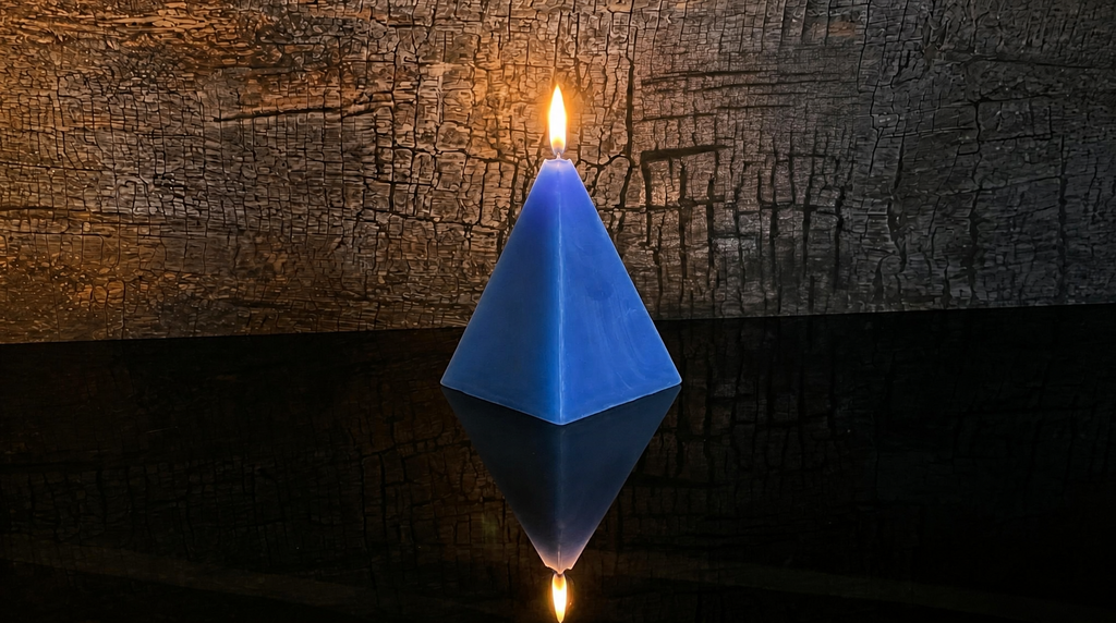 4.5 x 7 inch - Beeswax Pyramid Candle