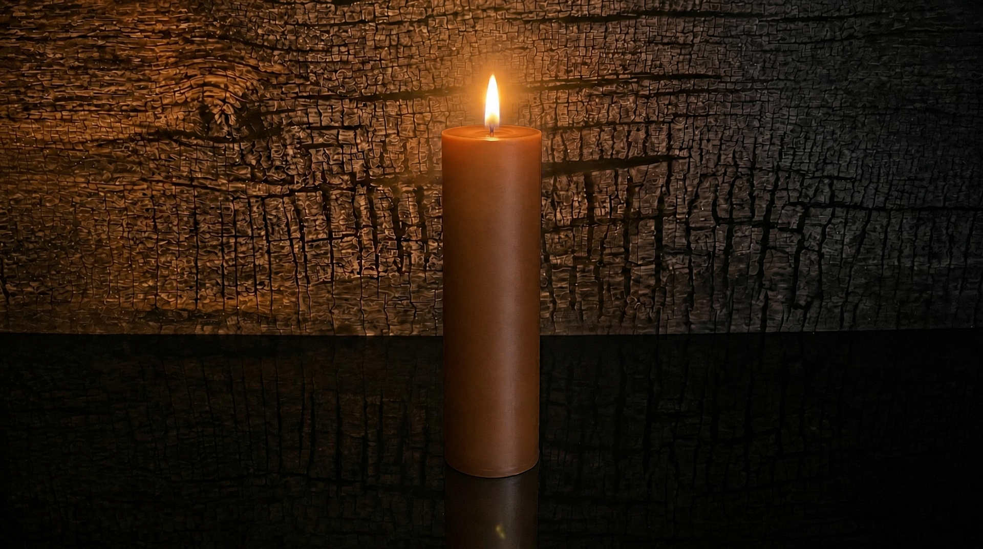 2 x 9 inch Beeswax Pillar Candle