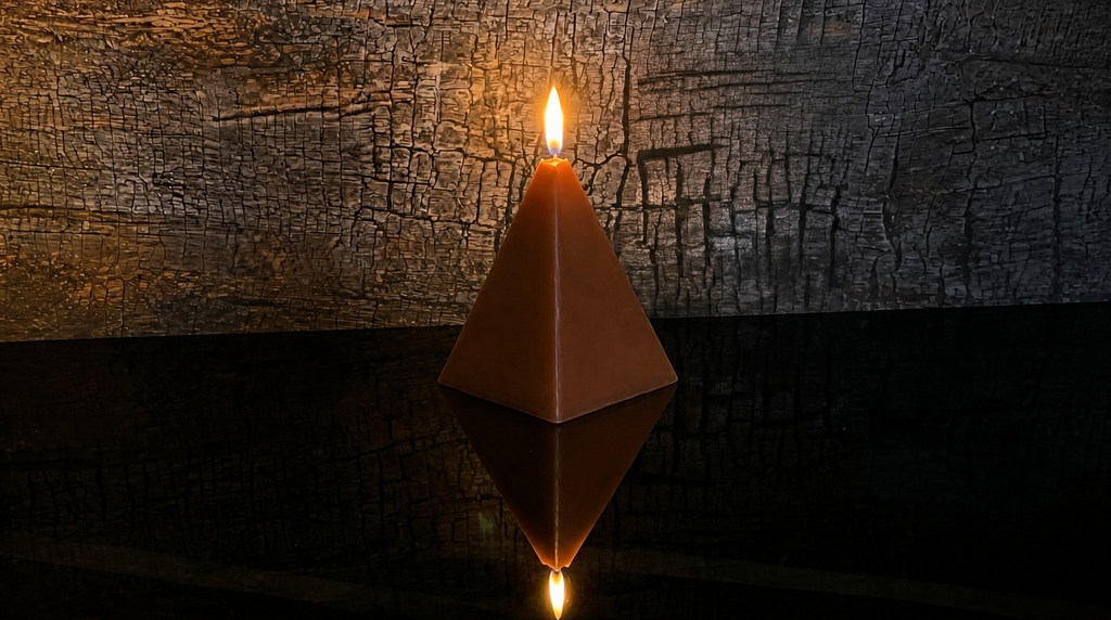 4.5 x 7 inch - Beeswax Pyramid Candle