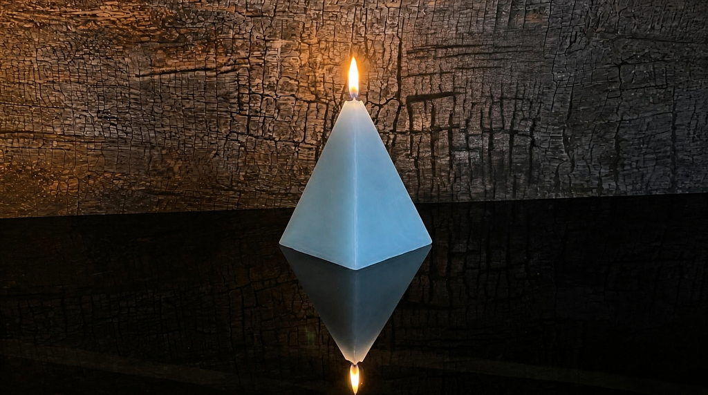4.5 x 7 inch - Beeswax Pyramid Candle
