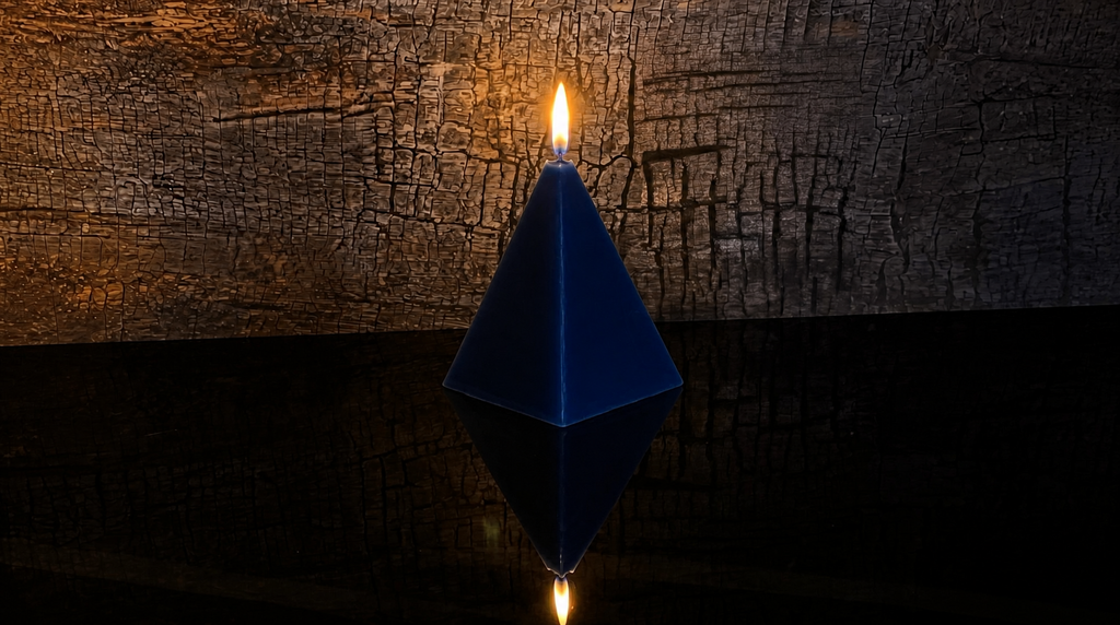 4.5 x 7 inch - Beeswax Pyramid Candle