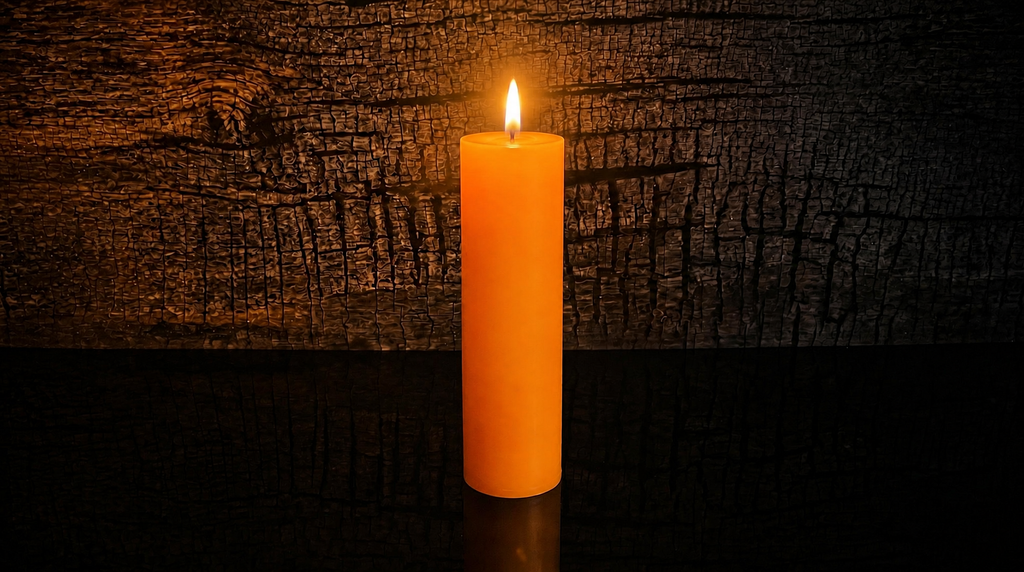 2 x 9 inch Beeswax Pillar Candle