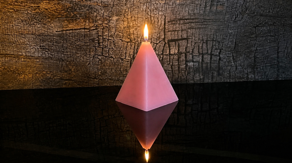 4.5 x 7 inch - Beeswax Pyramid Candle