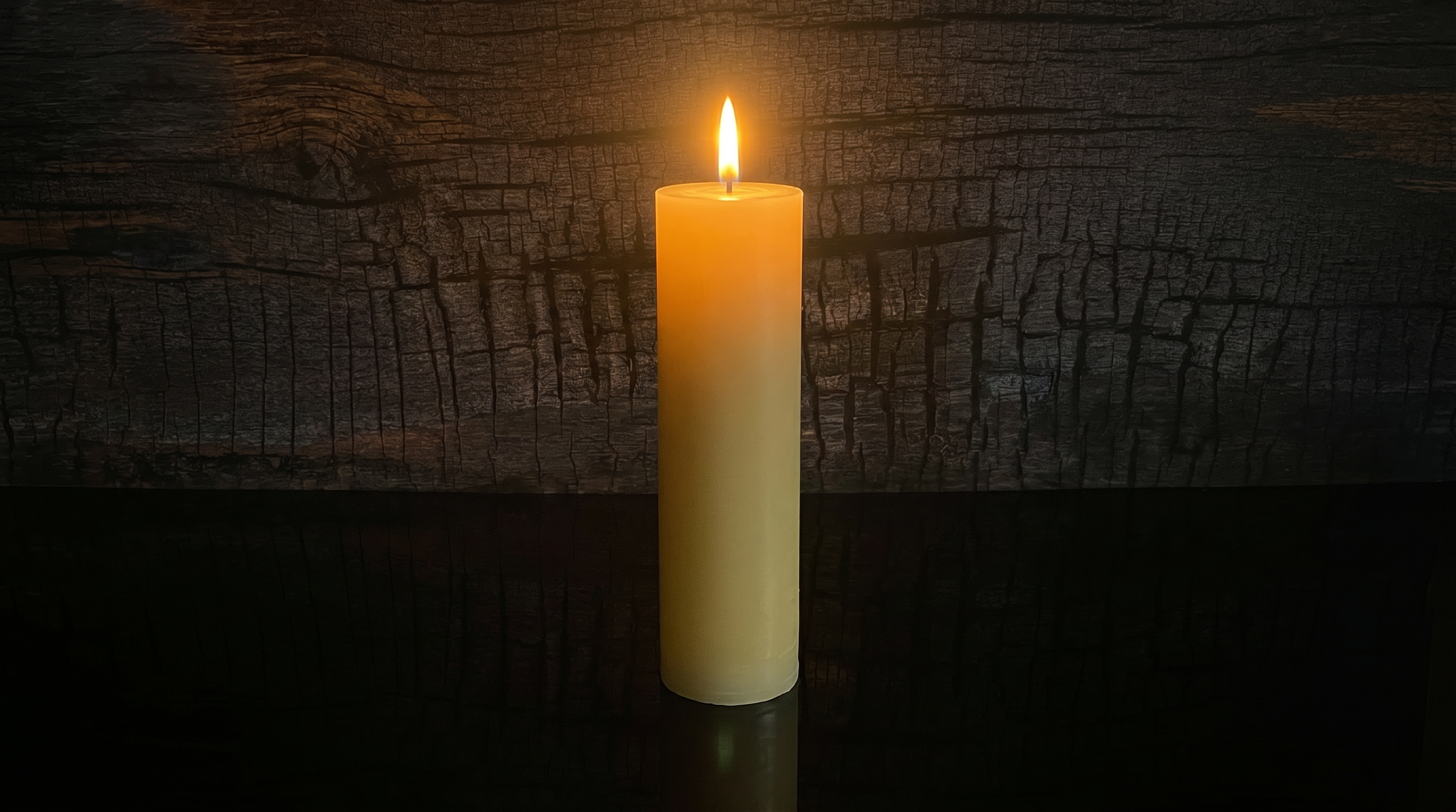 2 x 9 inch Beeswax Pillar Candle