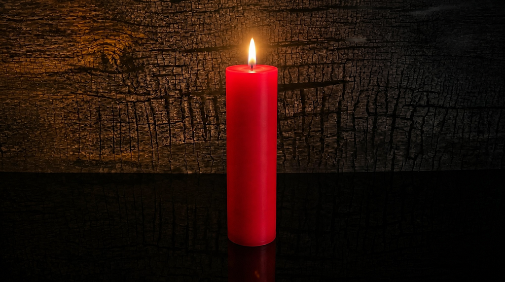 2 x 9 inch Beeswax Pillar Candle