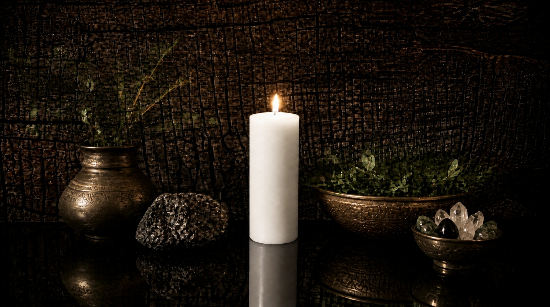 2 x 4 inch Beeswax Pillar Candle
