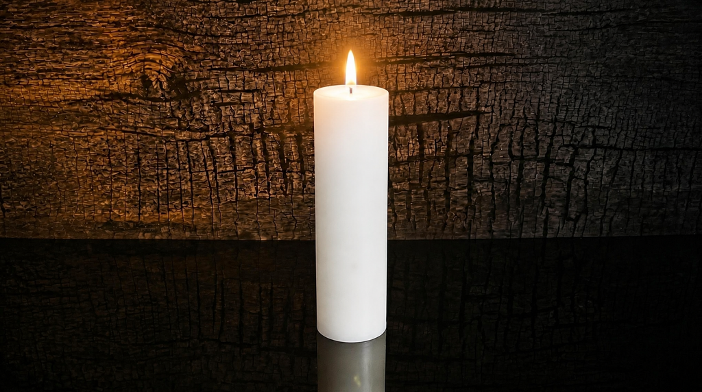 2 x 9 inch Beeswax Pillar Candle