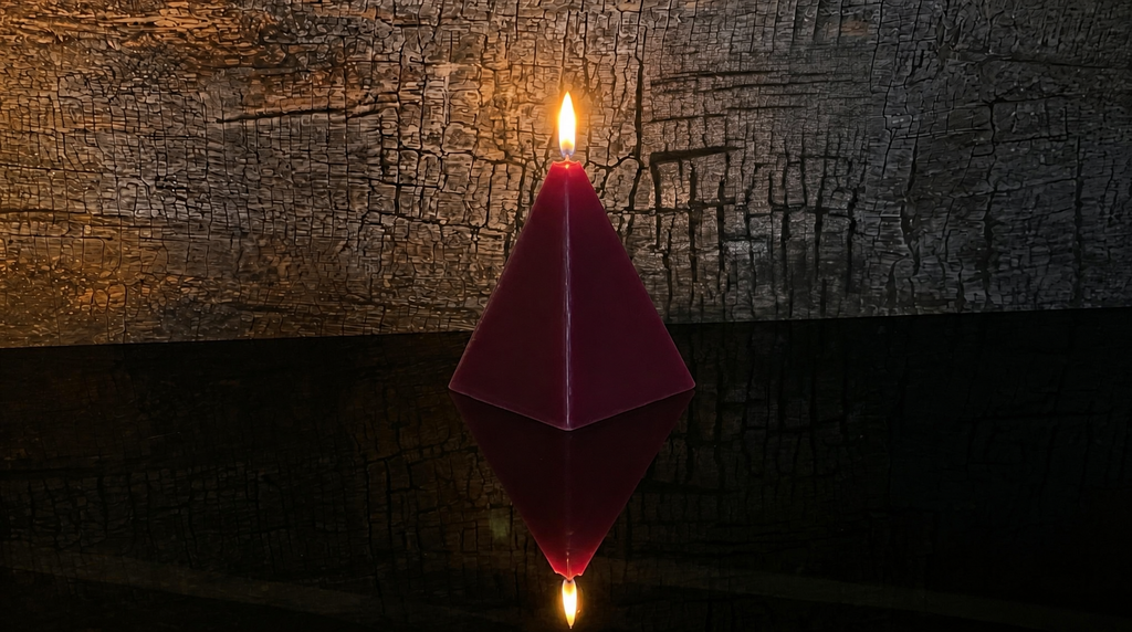 4.5 x 7 inch - Beeswax Pyramid Candle