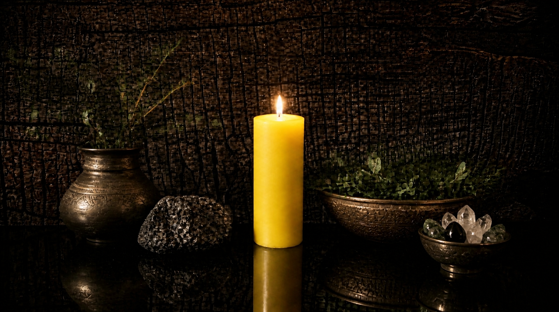 2 x 4 inch Beeswax Pillar Candle